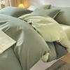 Juego de Cama de Algodón Puro Clase A 2025 Nuevo Funda de Edredón Sábanas Ropa de Cama Simple Juego de Tres Piezas