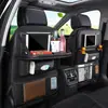 Venda por atacado de couro assento do carro para trás pendurar saco de armazenamento de carro decoração do carro mesa de jantar dobrável saco de armazenamento do assento