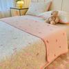 Set de Tres Piezas de Cubrecama de Felpa de Algodón Otoño e Invierno Cubrecama Protector de Colchón de una Pieza Dormitorio Universitario Colchón de 1.8m Uso Doméstico