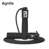 Cuerda para Saltar Mecánica Angnet F4103B de PVC con Mango de Espuma y Contador (Negro) (Raíz) Deportes Saludables