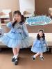 Vestido de Policía Judy Conejo para Niñas, Nuevo Estilo Infantil Primavera y Otoño 2025, Vestido de Princesa de Malla con Dibujos Animados