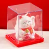 Mini Enfeites de Gato da Sorte Solares Transfronteiriços de 2 polegadas Gato que Acena Automaticamente Decoração de Carro Enfeites de Balcão Pequenos Presentes