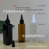 Frasco gotero transparente de 100 ml con punta fina, frasco de plástico de 100 ml PET, frasco para aceite esencial, frasco de boca pequeña, frasco para pigmento pintado
