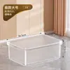 Caja de almacenamiento transparente para uso doméstico, caja de almacenamiento de juguetes y snacks, organizador de plástico para ropa de armario, cesta de almacenamiento, caja de almacenamiento
