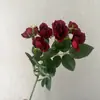 Bestseller transfronterizo: Rosa artificial de tallo corto, rosa de burbuja, flor artificial para exhibición en sala de estar, decoración de ventana, accesorio de exhibición