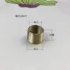 Adaptador Conector Tubo Amarelo Puro Rosca Completa M12 para M10 para M8 para M6 para M4 Adaptador de Rosca Padrão Britânico