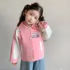 Chaqueta de Mezclilla de Moda para Niñas de Primavera, Top Casual de Dibujos Animados Estilo Coreano para Niñas, Ropa Moderna de Primavera y Otoño para Bebés Niñas