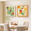 Pintura Decorativa de Pared de Fondo para Restaurante Dopamina, Mural para Mesa de Comedor, Pintura Creativa de Nicho para Mesa de Sala de Estar