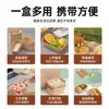 Caja de Almuerzo Desechable Papel Kraft Rectangular Caja de Empaque para Llevar Comida Rápida Caja de Almuerzo para Picnic Ecológica Bento Caja para Frutas