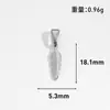 Colgante Retro DIY Transfronterizo Europeo y Americano Acero Inoxidable Chapado en Oro de 24K Flor Corazón Calado Geométrico Joyería Accesorios para Collar