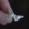 Anillo de Mariposa para Mujer Todo Fósforo Explosivo Alto Valor Estilo Ins Diseño de Nicho Proceso de Dibujo de Alambre Anillo Ajustable Abierto