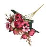 Flores Artificiales, Brotes de Té Estilo Europeo, Rosas de Té, Flores Artificiales, Flores Decorativas, Rosas Acabado de Alta Gama, Arreglos Florales de Boda