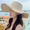 Sombreros de Paja para Playa de Verano al por Mayor, Sombreros de Protección Solar de Ala Ancha, Sombreros de Sol para Mujer, Adecuados para Salidas, Sesiones de Fotos y Viajes