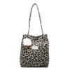 Bolso Tote Cubo Estampado de Leopardo para Mujer 2025 Nuevo Diseño de Nicho Retro Moderno Moda Versátil Gran Capacidad Bolso de Hombro