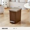 Nuevo Bote de Basura Popular con Tapa Presiona y Abre, Bote de Basura para Baño Cocina, Bote de Basura Doble Apertura para Hogar Inodoro