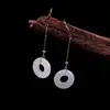 Brincos redondos com pino de prata 925 banhado a ouro branco, novos da moda outono e inverno para mulheres, tendência, personalizados, combinam com tudo