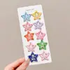 Pinzas para el cabello infantiles de moda con forma de estrella, versátiles y no dañan el cabello, juego de pasadores para arreglar mechones sueltos y flequillo, accesorios para el cabello para niñas