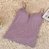 [Gran Venta] Chaleco Acolchado Modal para Mujer Sin Aros Camisola Todo en Uno Camiseta Base con Interior Ajustable