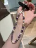 Cristal de Cabello Negro Amatista Natural Aventurina Amazonita Qiaoen para Atraer Riqueza, Regalo para Ancianos, Regalo para Mejores Amigas, Cadena para Teléfono Móvil al por Mayor