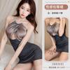Lingerie Sexy, Decote Halter com Glitter Fino Sexy, Boate, Uniforme de Secretária que Cobre o Bumbum, Traje de Pura Luxúria, Vestido, Garota Sexy