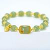 Pulsera de jade Hetian natural como el sol naciente, diseño retro elegante de nicho, pulsera de azúcar para mujer