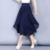 Culottes de gasa, Transpirables y Delgados, Pantalones de pierna ancha de verano y otoño, Pantalones capri, Talla grande estilo coreano de cintura alta, Pantalones casuales sueltos para mujer