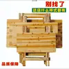 Mesa plegable de madera maciza, modelo nuevo 2025, mesa de comedor portátil estilo chino para el hogar, mesa para puesto exterior, mesa de estudio, engrosada y de alta resistencia