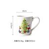 Estilo europeu e americano cerâmica placa de jantar placa de Natal criativa Underglaze Cor Flat Plate Round Household Dim Pot Plate placa decorativa