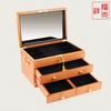Caja de joyería de madera de moda multicapa directa de fábrica Caja de joyería de princesa retro europea Caja de joyería de tres capas