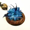 Yiwu Red de Novia Hilo Accesorios Flor de Cabeza Roja para Boda Suministros Adornos de Plumas para el Cabello Flores Especiales para Tocados