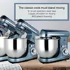 En Stock - Batidora Multifuncional Totalmente Automática para Masa, Batidora de Huevos, Amasadora, Máquina de Chef Mk-37Ce Estándar de EE. UU.