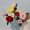 3 Cabezas lasaña lasaña lasaña lasaña Camelia flor de simulación océano peonía peonía flor artificial boda decoración de boda accesorios para sesión de fotos