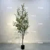 Planta Artificial Nórdica Simulada Árbol del Dinero Eucalipto Planta Verde Falsa Planta en Maceta Decoración Interior para el Hogar Adornos Grandes para el Suelo
