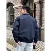 Nova coleção de primavera e outono: jaqueta da moda, de alta qualidade, estilo desconstruído com gola estilosa, perfeita para homens, oferecendo um visual moderno e descolado, e versátil o suficiente para ser combinada com vários looks; uma peça de outer wear de cor sólida