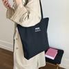 Bolso de Lona de Gran Capacidad Estilo Relajado para Mujer 2025 Nuevo Bolso de Hombro Bolso Tote Retro para Viajero Estudiante Debajo del Brazo
