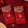 Sobre Rojo de Boda con Palabras Felices 2025 Nuevo de Gama Alta Estampado en Caliente Boda Mil Yuanes Papel Grueso Boda Engrosado Palabras Felices Sobre Rojo Chinoiserie