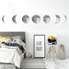 Fan Xi Novos Adesivos de Parede Pintados por Spray Cor Original Fase da Lua Figura Espaço Lua Decoração de Parede Adesivos de Parede FX64051