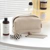 2022 Nuevo Bolso Cosmético de Tostada Crema Gran Capacidad para Mujer Portátil Bolsa de Almacenamiento para Labiales Equipaje de Mano de Viaje Neceser