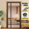 Cortina de porta anti-mosquitos de abertura lateral 2026 novo modelo tela de porta magnética autoabsorvente de verão com fortes tiras magnéticas completas tela de porta de fibra de vidro