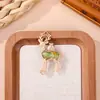 Accesorios de joyería de brocado Song estilo chino tradicional, colgante de ciervo pequeño, regalo creativo hecho a mano para DIY, llavero, charm para bolso, accesorio Hanfu