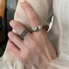Nuevo Anillo de Flor de Cruzado Personalizado Estilo Coreano para Mujer, Anillo Abierto Personalizado en Relieve de Moda Retro, Anillo para Dedo Índice, Moderno