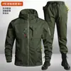 Chaqueta Softshell Táctica con Forro Polar de Invierno para Hombre, Chaqueta Deportiva de Exterior, Chaqueta Polar, Transfronteriza Amazon AliExpress