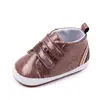 Zapatos antideslizantes para bebé y niño pequeño, suela suave, piel sintética, doble velcro, zapatos para bebé BYQ3201