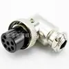 Plug de aviação angular GX16 5 pinos/6 pinos/7 pinos conector eletrônico conector curvo 90 M16