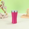 Taza de aislamiento para la cintura de acero inoxidable 304 transfronteriza americana 6 oz mini taza de coche con tapa taza de helado americana de doble capa