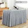 Toalha de Mesa para Mesa de Conferência Retangular Personalizada para Sala Evento de Exposição Tecido de Toalha de Mesa Vermelha Capa Longa para Mesa Saia de Mesa