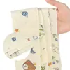 Almohadilla abdominal cuadrada floral pequeña para uso en todas las estaciones, absorbente de sudor, para deportes y fitness, almohadilla antisudor, antihumedad, antifricción