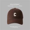Nova Touca de Baseball Grande para Primavera e Verão Feminina Rosa com Letra Aba Larga Profunda Masculina para Cabeça Grande Casual