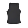 Chaleco Deportivo de Yoga Estilo Europeo y Americano, Verano Ajustado Sin Mangas Espalda Descubierta Racerback Correr Pilates Camiseta sin Mangas Corta