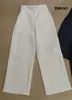 Pantalones Casuales de Pierna Ancha de Moda para Mujer 2026 Pantalones Largos Casuales Versátiles Pantalones Blancos para Traje de Estudiante Pantalones de Uniforme Escolar